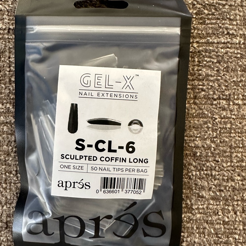 SCULPTED COFFIN LONG REFILL(50 tips per bag) S-CL-6